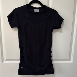 Athleta Finish Fast Tee, Black, EUC, Size Small, Sm, S